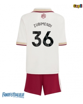 Arsenal Martin Zubimendi #36 Echipament de Fotbal Replică 2025-26 Copii Treilea (+ Șorturi)